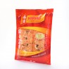 Rice cracker with flossy pork and cereal